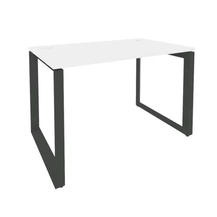 Стол рабочий на О-образном м/к ONIX O.MO-SP-2.7 Белый Бриллиант/Антрацит_0