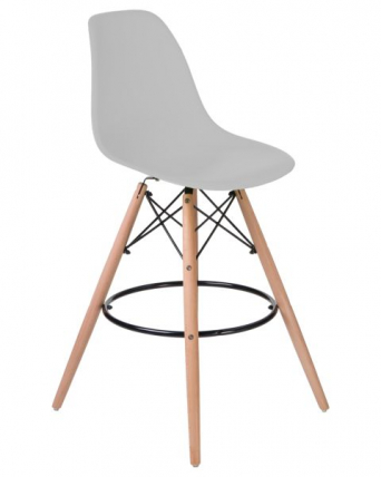 Стул барный DOBRIN DSW BAR (ножки светлый бук, цвет сиденья светло-серый (GR-01)) 2 шт_2