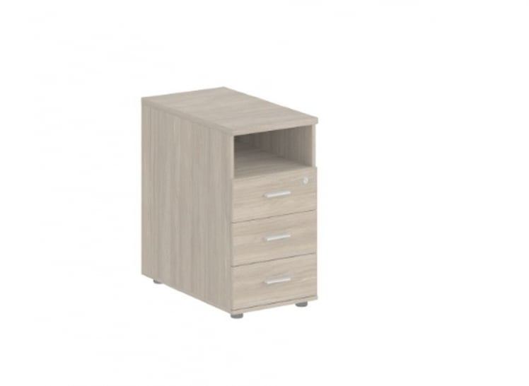 Тумба приставная с 3 ящиками-метабоксами и нишей Sigma SG.512.OD.OD.M Дуб темный_0