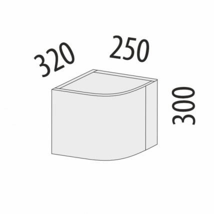 Антресоль торцевая (лев/прав) Дакота 103.107_2