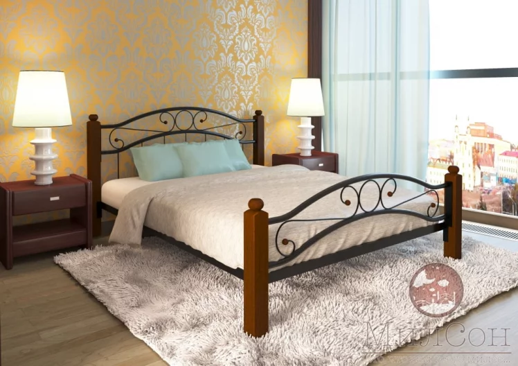 Кровать Надежда Lux plus 1400х1900 Черная_1