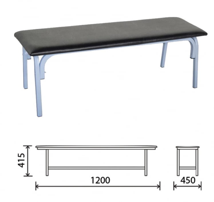 Банкетка без спинки Астрид Черный_0