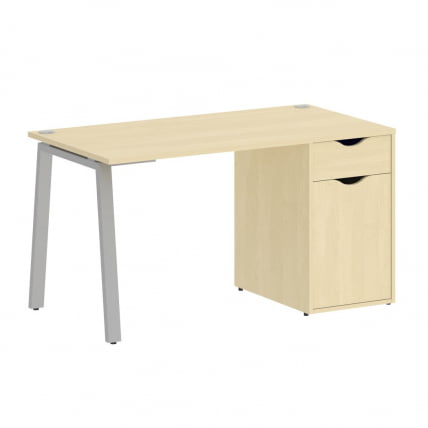 Стол письменный HOME OFFICE VR.SP-3-138.1.A Клен/Серый металл_0