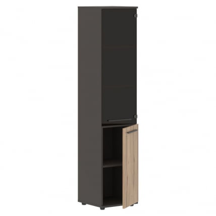 Шкаф-колонка комбинированная правая ЕДИС ЕХCС 42.2 Р Дуб Денвер светлый Мокко Мокко / EDIS EHCS R_1