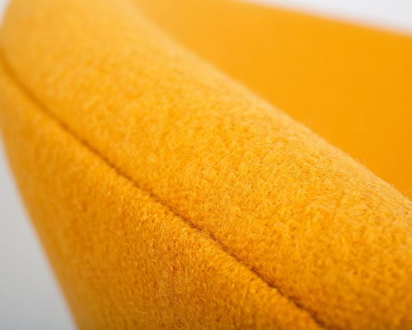 Кресло дизайнерское DOBRIN EMILY (желтая ткань AF13, хромированная сталь) 2 шт_2