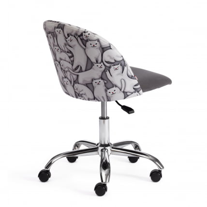 Кресло MELODY ткань/флок, серый, Cats/29_2