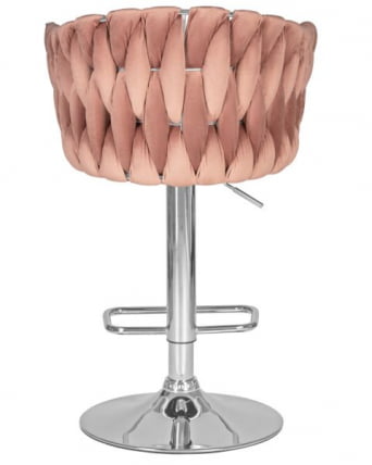 Стул барный DOBRIN MARCEL (пудрово-розовый велюр (MJ9-32)) 2 шт_4