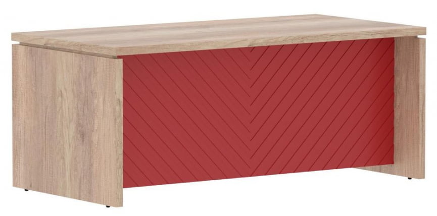 Стол руководителя Torr LUX TLST 189H Дуб Каньон Красный_0