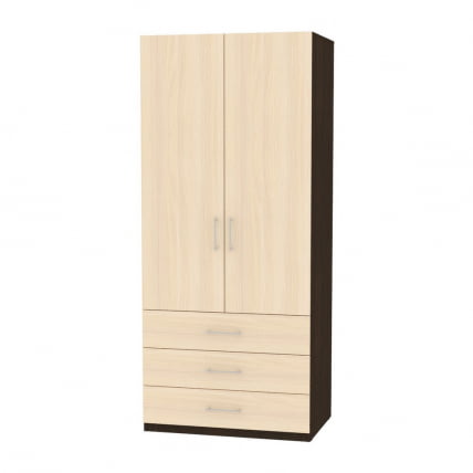 Шкаф распашный R-198х90х45-4(Венге-ДМ)_0