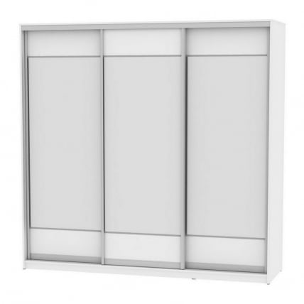 Шкаф-купе B-230х235х60-3(Белый-D8D8D8)_0