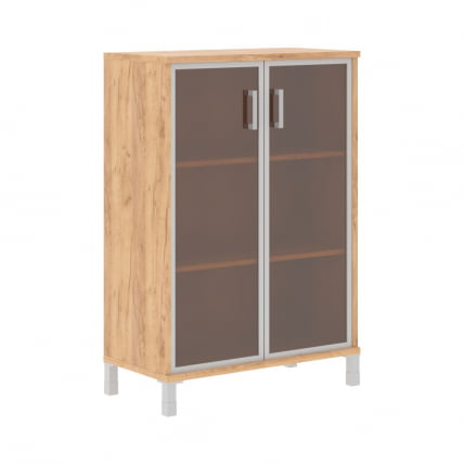 Стеллаж стекло в раме В420.7 Дуб Бофорд_0