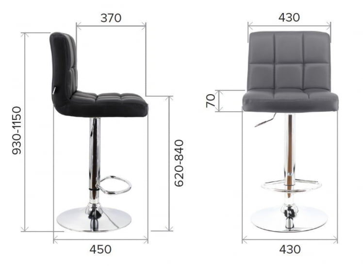 Барный стул Everprof Asti Экокожа Кремовый_3