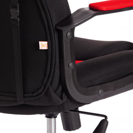 Кресло DRIVER (22) ткань, черный/красный, 2603/TW-08_11