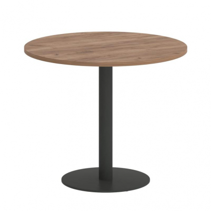 Стол круглый Фёст КСПРГ-1 Дуб Табак/Металл Антрацит 900*900*750 / KSPRG-1_0
