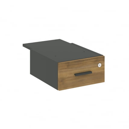 Тумба подвесная с одним ящиком CONCEPT CN.PT-003 B/W Сандал Янтарный Антрацит_0