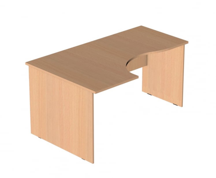 Стол компьютерный угловой Р.СКУ-16 (левый) Дуб Молочный_0
