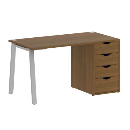 Стол письменный HOME OFFICE VR.SP-3-138.4.A Орех Гварнери/Серый металл_0