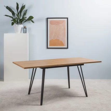 Стол раздвижной Диего 120-160 Мрамор бьянко_БЕЛЫЙ_2