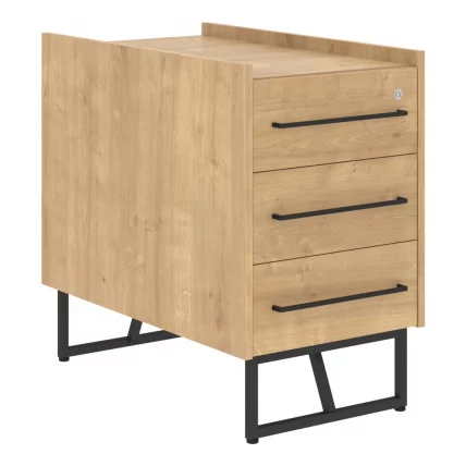 Тумба LOFTIS LLC-3D Дуб Бофорд/Черный_0