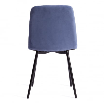 Стул CHILLY MAX Велюр/металл , 45 х 54 х 90 см , серо-голубой/черный_3