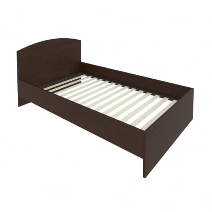 Кровать с ортопедическим основанием и изголовьем LIGHT С-КИ-120 Венге Цаво_0