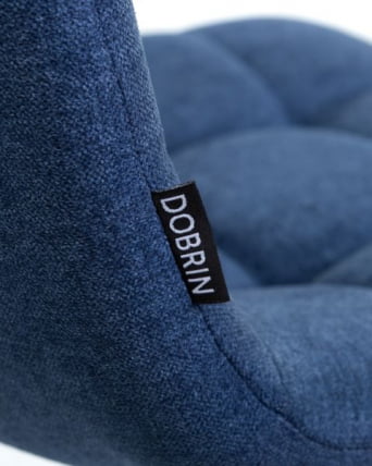 Стул барный ДОБРИН НИCОЛЕ (черные матовые ножки, синяя ткань (УФ860-14Б)) 2 шт / DOBRIN NICOLE (UF860-14B))_10