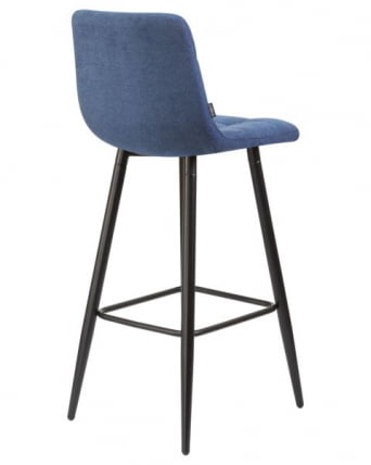 Стул барный ДОБРИН НИCОЛЕ (черные матовые ножки, синяя ткань (УФ860-14Б)) 2 шт / DOBRIN NICOLE (UF860-14B))_5