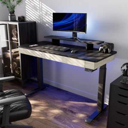 Стол для компьютера c электрической регулировкой по высоте и 2 ящиками EUREKA ERK-ED-I55-OG_11