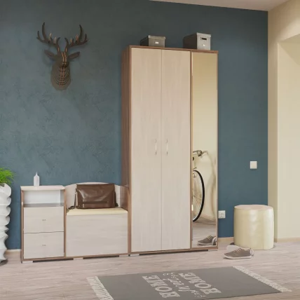 Прихожая Домино mini Бодега темый/светлый_2