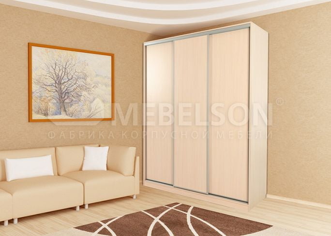 Шкаф-купе Бассо 5-600 Дуб млечный_1