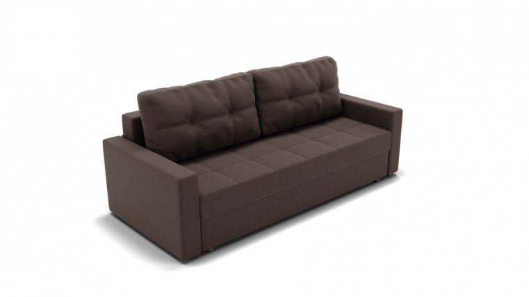 Диван Рио (ЗР) Цвет фасада: Коричневый; Тип: Прямой; Материал фасада: Металл/Велюр_0