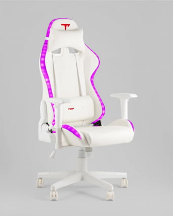 Кресло спортивное с подсветкой ТопЧаирс ГММ-080 белый / TopChairs GMM-080_11