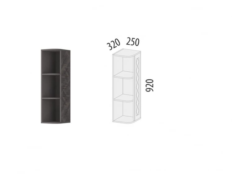 Шкаф кухонный торцевой (лев/прав) Бостон 104.18_3