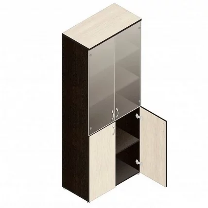 Шкаф для документов с тонированным стеклом Р.Ш-2СТ Венге цаво_0