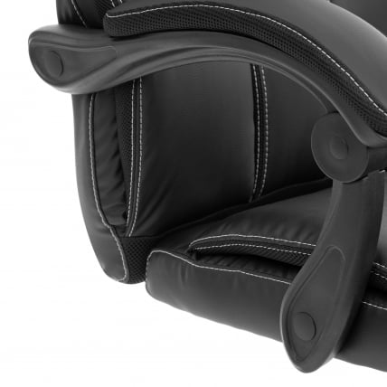 Кресло руководителя Cambridge metalBL кож/зам/ткань, черный/черный, 36-6/11_7