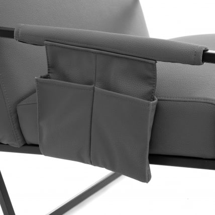 Кресло Charli LUX/Чарли Люкс К экокожа , Sharp Графит, 70х80х82 см_5
