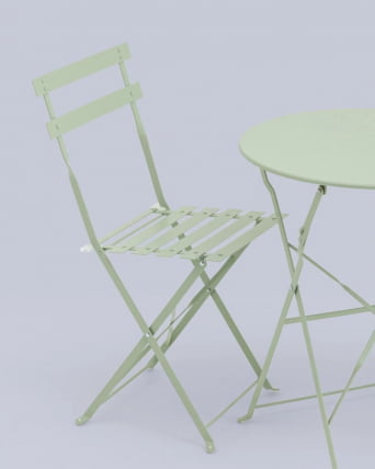 Комплект стола и двух стульев Бистро Светло-зеленый_16