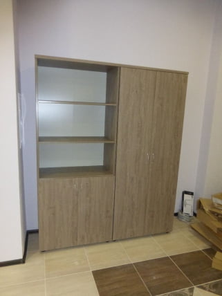 Шкаф высокий полуоткрытый Twin 16.16.141 Дуб Верцаска_2