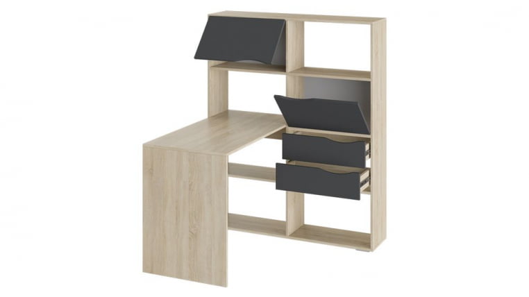 Стол письменный тип 7 Дуб Сонома/Графит Серый_1