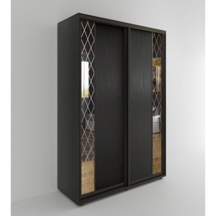 Шкаф-купе 2-х дверный Акцент-Вера ДР 1400х600 Венге_0