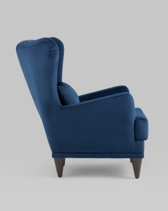 Кресло Скотт велюр Темно-синий_4