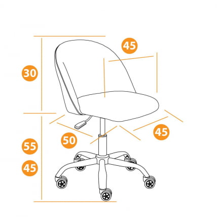 Кресло MELODY ткань/флок, серый, Cats/29_12