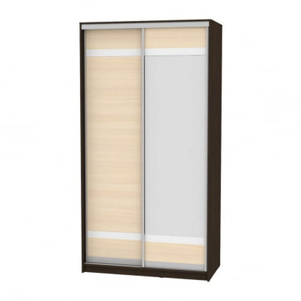 Шкаф-купе B-220х120х60-1(Венге-ДМ-D9D10)_0