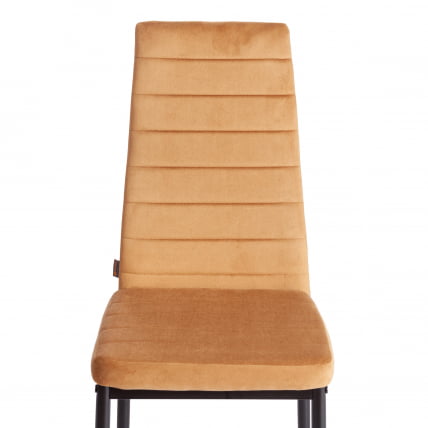 Стул Easy (mod. JSC02-1) металл, флок, 41 х 52 х 96 см, brown (золотисто - коричневый) HLR12 / черный_5