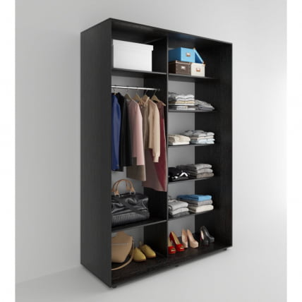 Шкаф-купе 2-х дверный Акцент-Лайт 3 1600х600 Венге_1