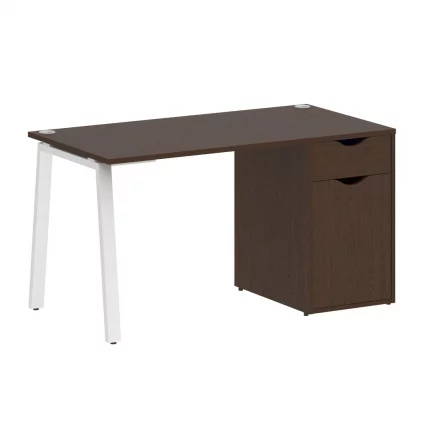 Стол письменный HOME OFFICE VR.SP-3-138.1.A Венге Цаво/Белый металл_0