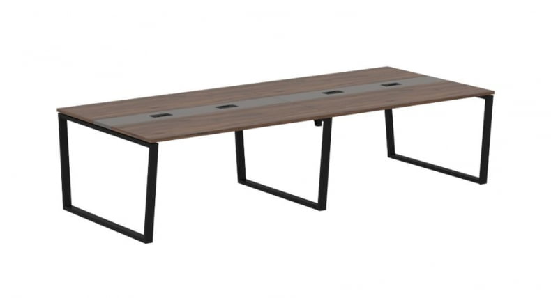 Стол переговорный EDIS EVCT 3114 Дуб Денвер темный Мокко Черный_0