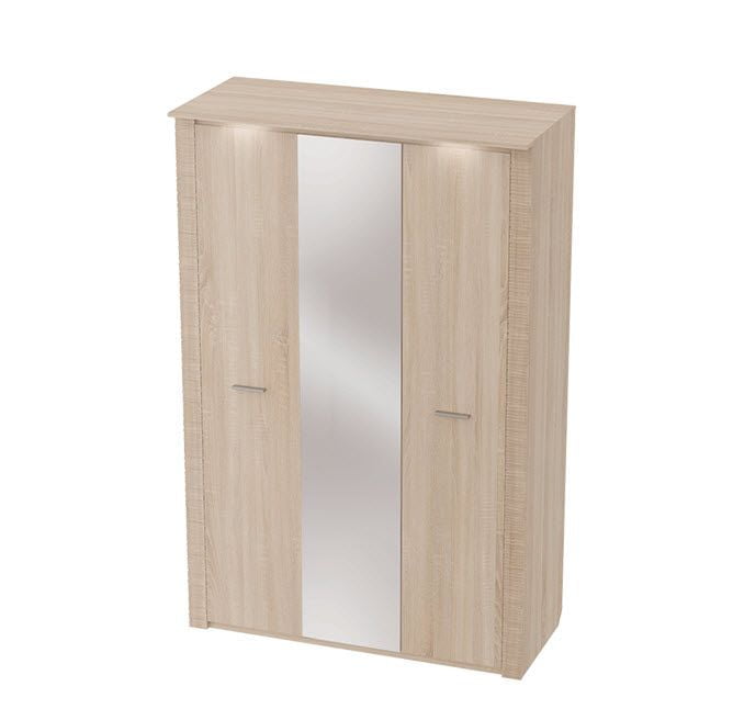 Шкаф 3-дверный Элана №10 Дуб сонома/Ель карпатская_0