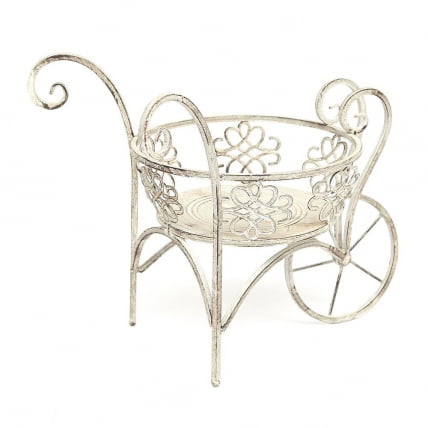 Цветочница Secret de Maison BROUETTE (mod. PL08--7690) металл, 34*40*36см, Античный серый_1