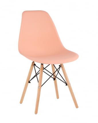 Стул Eames Style DSW персиковый (разборный каркас)_0